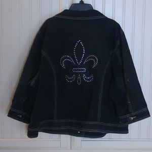 Ashley Stewart Jean Jacket Plus Size 22w